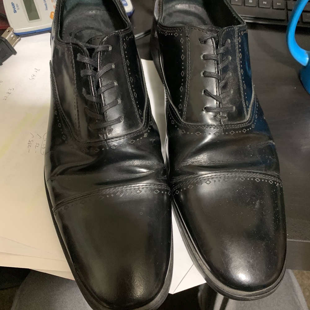 Men Zara Well worn leather shoes